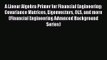 A Linear Algebra Primer for Financial Engineering: Covariance Matrices Eigenvectors OLS and