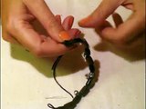 Браслет на основе плетения шамбала. Часть 2 (Bracelet with wooden beads braided.Part 2)