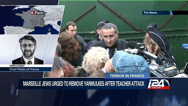 Marseille Jews urged not to wear skullcaps after teacher attack