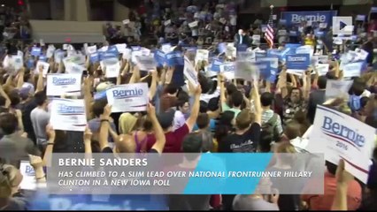 Download Video: Bernie Sanders Takes Slim Lead Over Hillary Clinton in New Iowa Poll