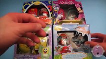 TOYS - Opening 4 Surprise Eggs and Toys! Disney Cars Planes Minnie Mouse and SpongeBob!