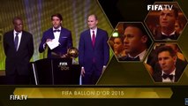 FIFA BALLON D'OR 2015 - Lionel Messi Wins Ballon D'Or 2015 HD Video