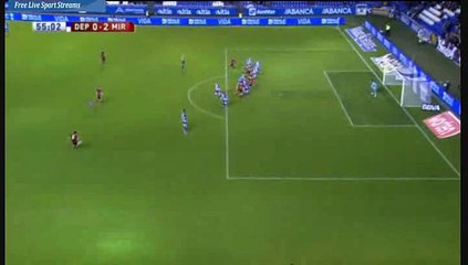 Goal Abdon Bastidas - Dep. La Coruna 0 - 2 Mirandes - 12-01-2016