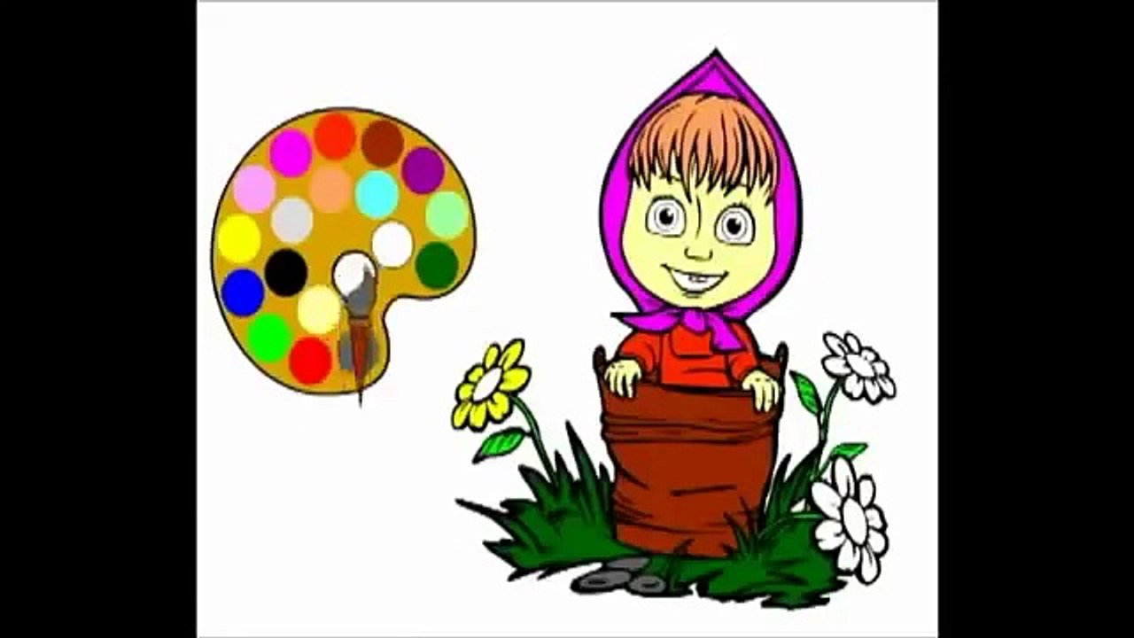 Маша и Медведь НОВАЯ Игра раскраска для детей P...