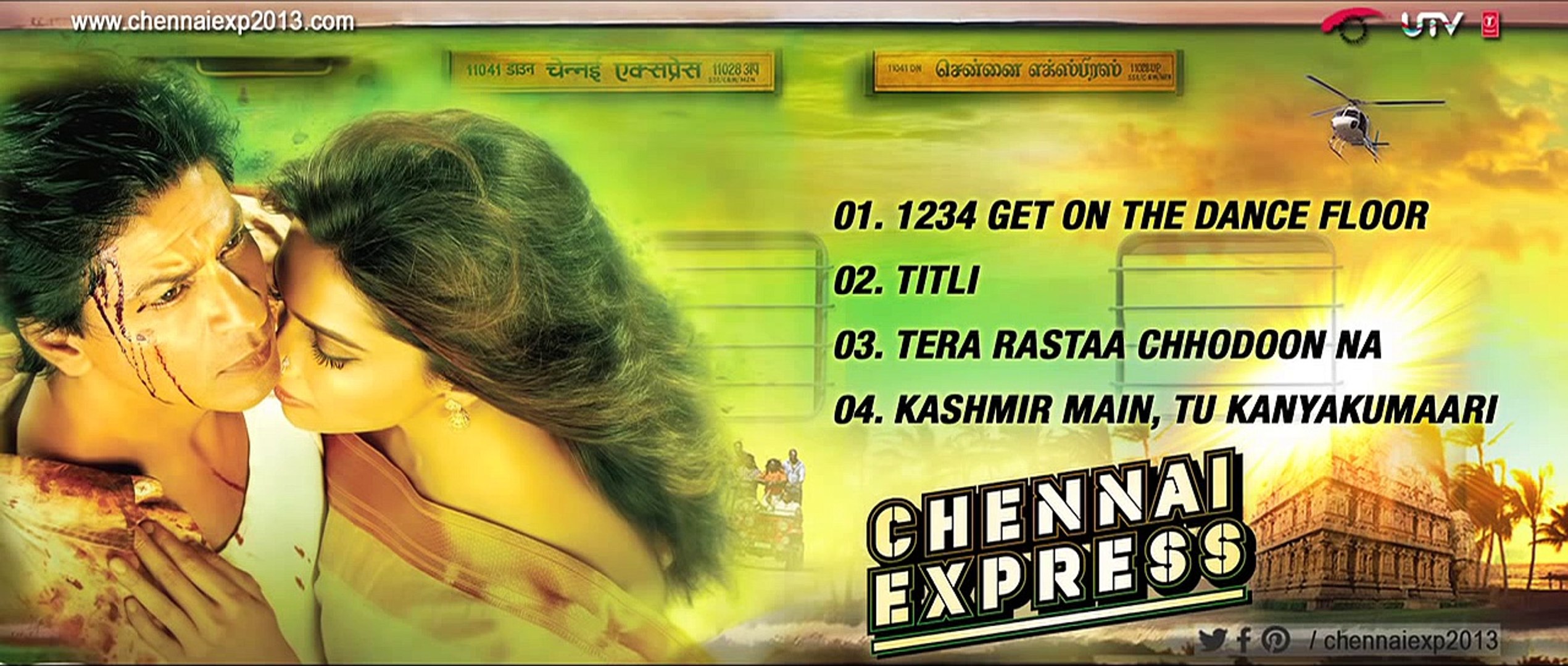 Chennai Express Full Songs Jukebox Shahrukh Khan Deepika