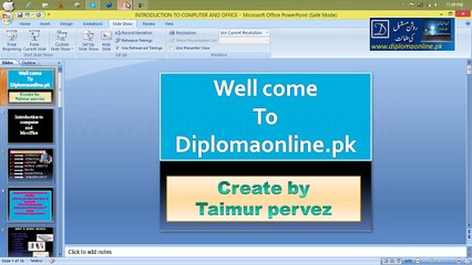 office 2007-2010 traning in urdu