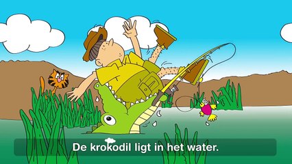 De krokodil ligt in het water.. - Kinderliedjes van Vroeger