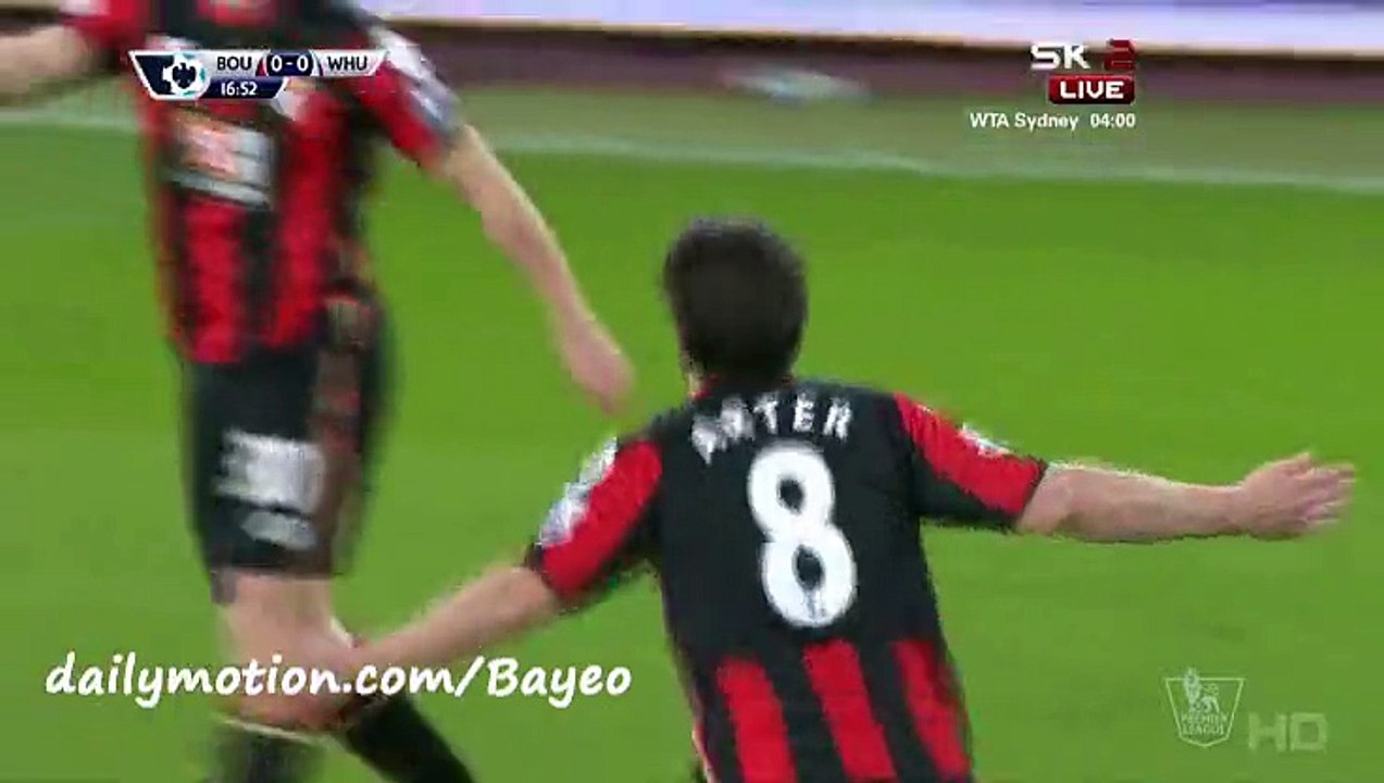 Harry Arter Goal HD - Bournemouth 1-0 West Ham - 12-01-2016