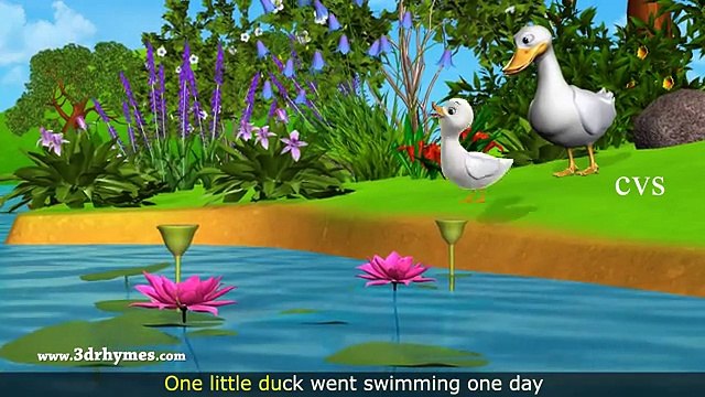 Five Little Ducks Went Out One Day - 3D Animation Five Little Ducks Nursery Rhyme for children