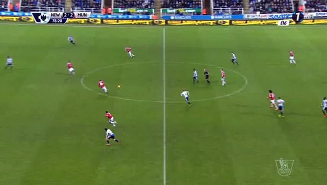 Wayne Rooney Amazing Goal - Newcastle Utd 2-3 Manchester United - 12-01-2016 HD
