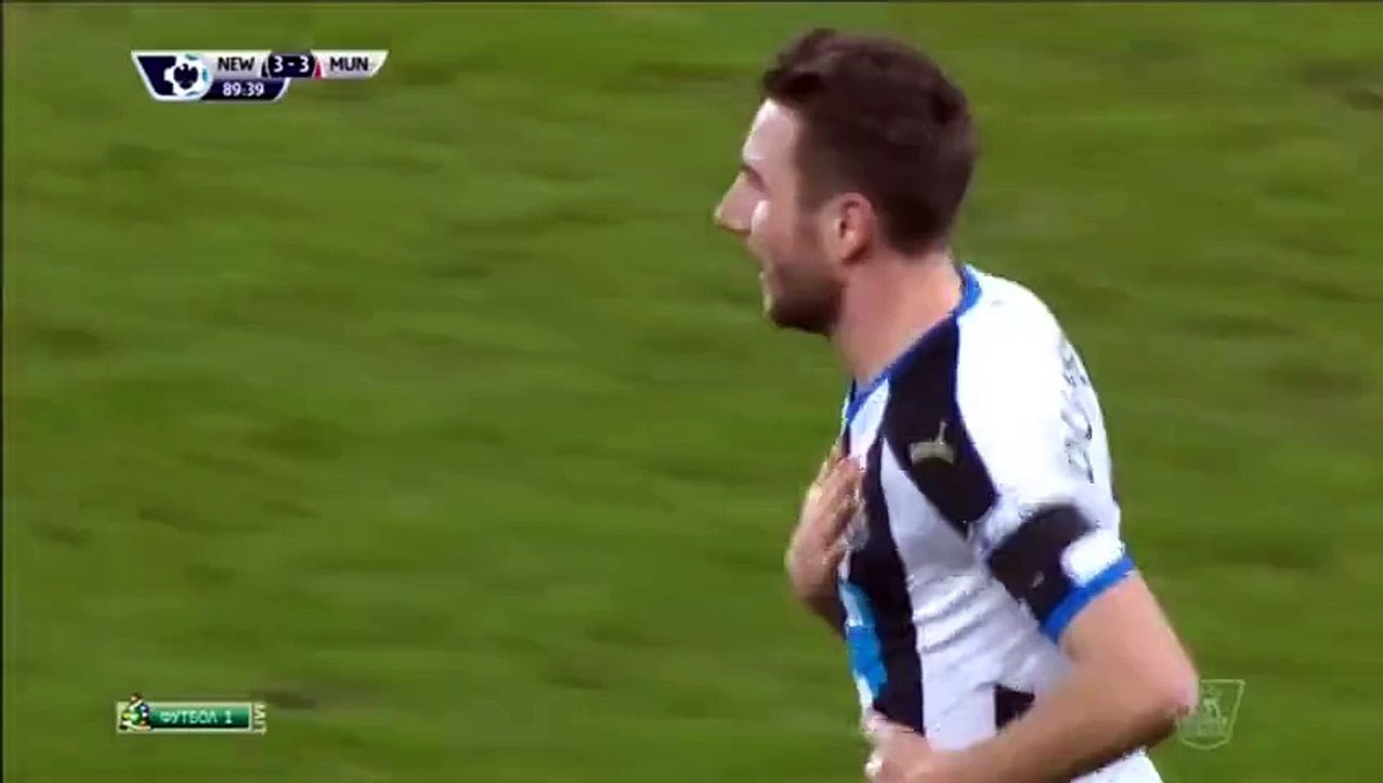 Paul Dummett Goal - Newcastle Utd 3-3 Manchester United - 12-01-2016