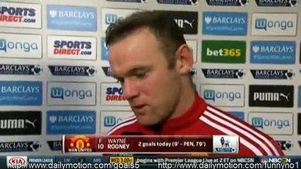 Wayne Rooney Reaction on Newcastle 3 - 3 Manchester United Premier League 12-1-2016