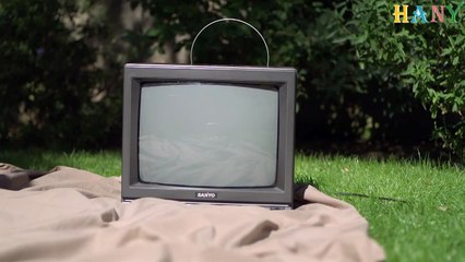 التصوير بالبطيء_Slow motion تحطيم تليفزيون