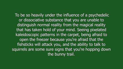 hopping down the bunny trail meaning and pronunciation