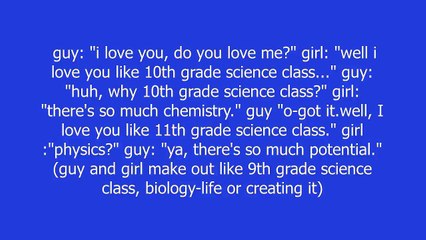 i love you like 10th grade science class meaning and pronunciation
