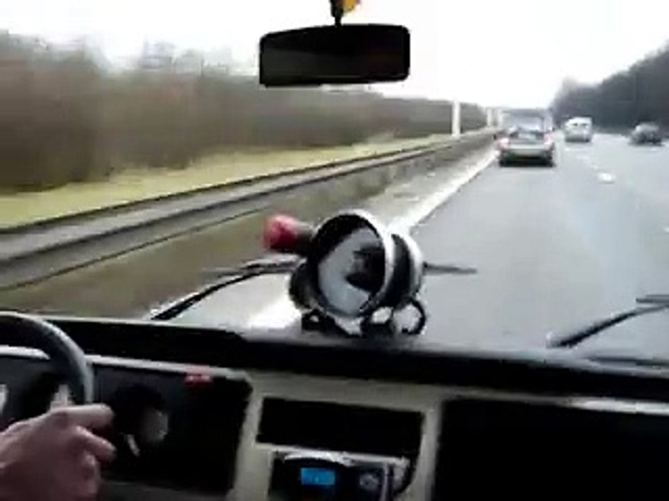 Bus overtakes Ferrari at 200 KM_H!