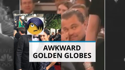 The awkward Golden Globes moments of 2016