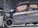 2009 Honda Fit moderate overlap IIHS crash test