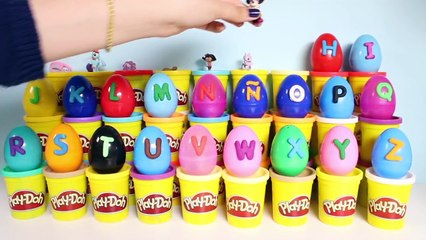 Play Doh Alphabet Surprise Œufs Play Doh ABC Apprendre lAlphabet Play Doh Œufs Huevos Sorpresa Jouets