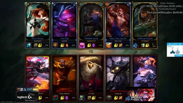 LOL Highlights - C9 Meteos Graves mid