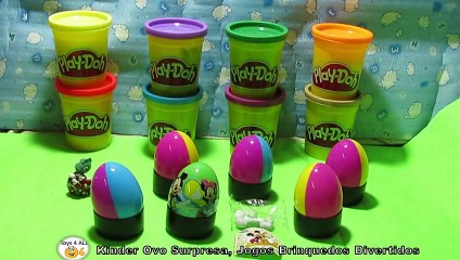 Descargar video: unbox 8 plastic surprise eggs asterix minnie disney play doh abrindo 8 kinder ovo surpresa