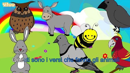 Canzone degli animali ( Karaoke Versione ) Yleekids canzone per bambini in Italiano