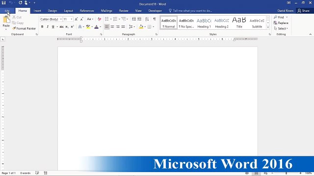 Microsoft Word 2016 Setting proofing and autocorrect options