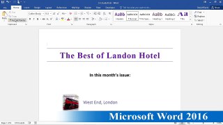 Microsoft Word 2016 Customizing the Ribbon