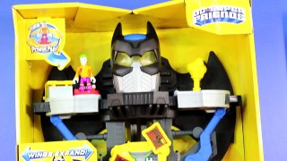 Imaginext Transforming Batcave With Batman & Joker Bane Riddler Try To Destroy Batcave