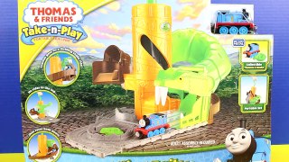 Thomas & Friends Take N Play Train Eaten By Snake Disney Cars Lightning McQueen Mater Save