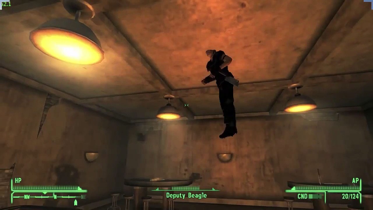 Game Fails- Fall Out New Vegas -Very funny... Now who put super glue on my hat--
