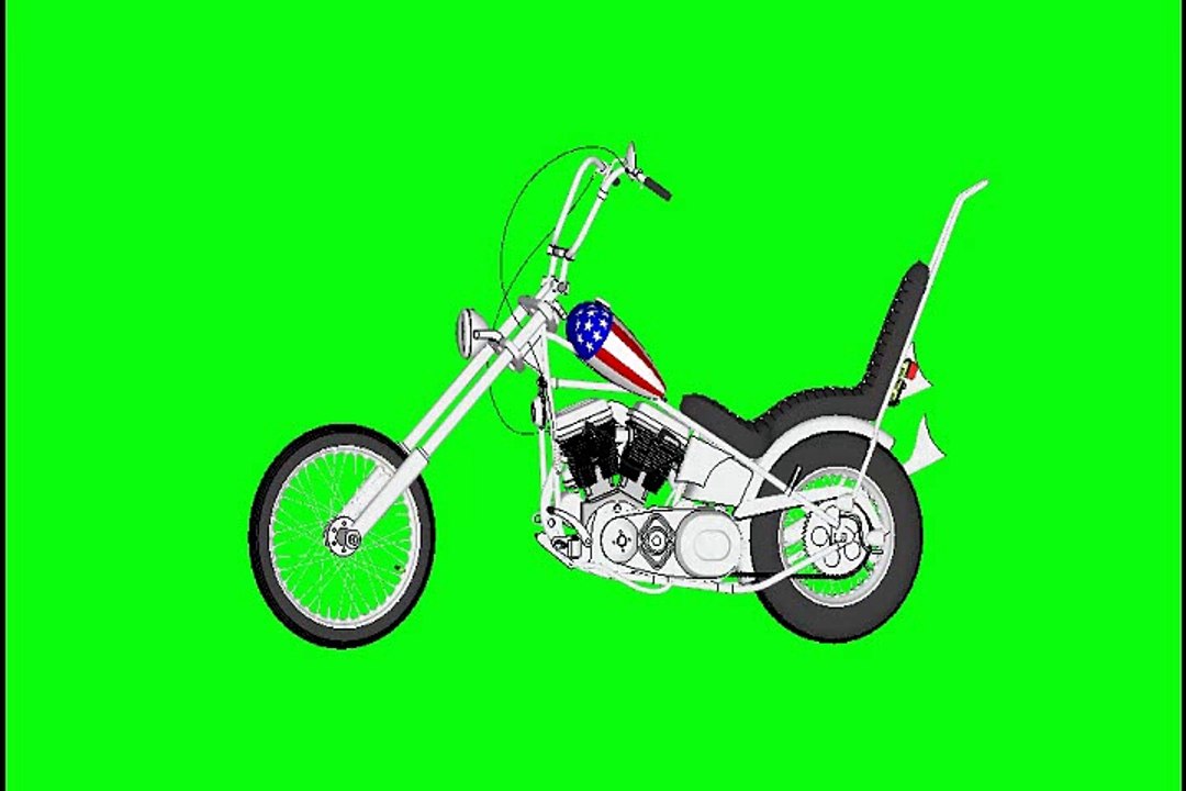 Easy Rider "Captain America" Green Screen.