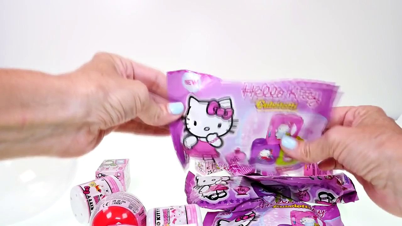 Hello Kitty Clay + Play doh STOP MOTION- Animation Surprise Egg CUBES