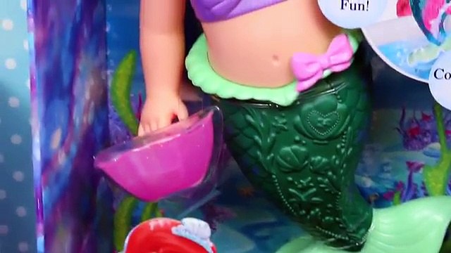 Ariel Color Changing Mermaid Doll Bubble BATH TIME Secret Reveal The Little Mermaid + Surprise Toys