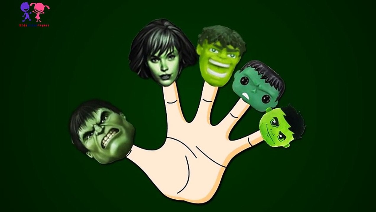 Finger Family Children Nursery Rhymes Yellow Hulk Vs Hulk Cartoons And Hulk Vs Red Hulk Ca