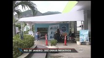 Bar de gelo registra temperaturas negativas em pleno verão carioca