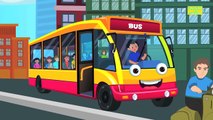 Shapes Wheels On The Bus | Nursery Rhymes For Kids