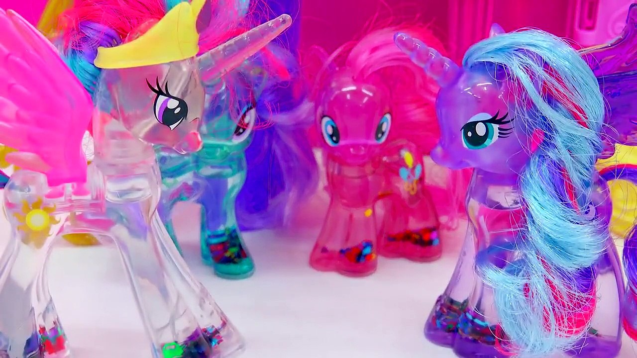 MLP Water Cuties Glitter Princess Cadance Rainbow Shimmer My Little Pony Toy Unboxing Vide