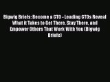 [PDF Download] Bigwig Briefs: Become a CTO - Leading CTOs Reveal What it Takes to Get There