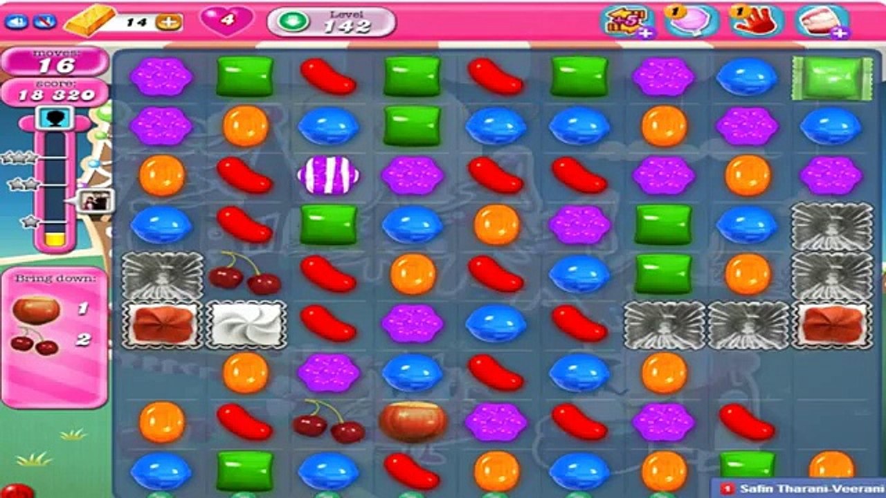 Candy Crush Saga Gameplay Level 142