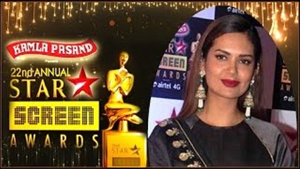 Esha Gupta at 22nd Annual Star Screen Awards 2016 | Bollywood Awards Gossip