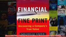 Financial Fine Print Uncovering a Companys True Value
