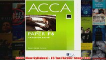 ACCA New Syllabus  F6 Tax FA2007 Study Text