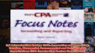CPAExamination Review 1998 Accounting and Reporting Taxation Managerial Governmental