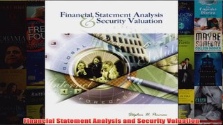 Financial Statement Analysis and Security Valuation