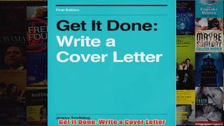 Get It Done Write a Cover Letter