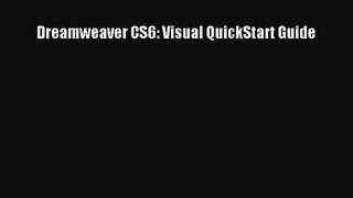 [PDF Download] Dreamweaver CS6: Visual QuickStart Guide [Download] Online