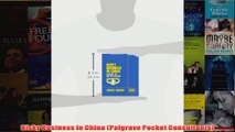 Risky Business in China Palgrave Pocket Consultants