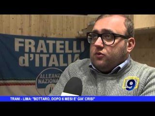 Trani | Lima: "Bottaro, dopo sei mesi è già crisi"