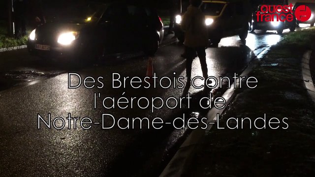 Brest : manifestation d'opposants à l'aéroport de Notre-Dame-des-Landes